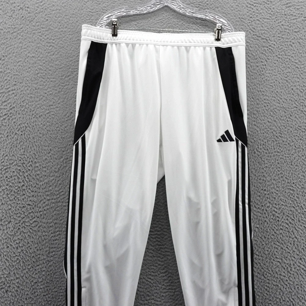Adidas Tiro 24 Training Pants Mens 2XL White Black Soccer Joggers IV7268 NEW